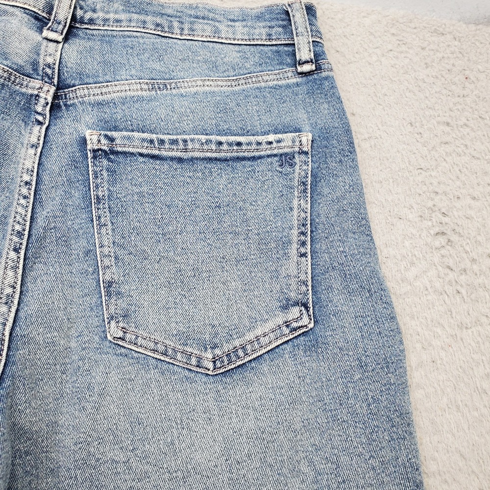 Jessica Simpson Dallas Boyfriend Jeans Womens 8 Blue Denim Stretch Distressed - Picture 11 of 11